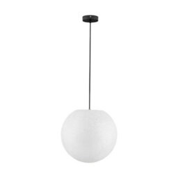 Luminosa Lighting Luminosa Moon 40Cm Globe Pendant Ceiling Light White, Black E27 1X12W Ip65 - thumbnail 1