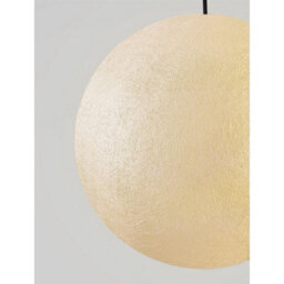 Luminosa Lighting Luminosa Moon 40Cm Globe Pendant Ceiling Light White, Black E27 1X12W Ip65 - thumbnail 5