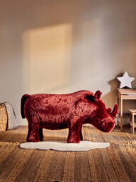 Orsina Rhino Maroon Animal Chair - thumbnail 7