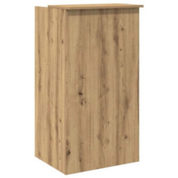 Berkfield Reception Desk Artisan Oak 55X50X103.5 Cm Engineered Wood - thumbnail 7