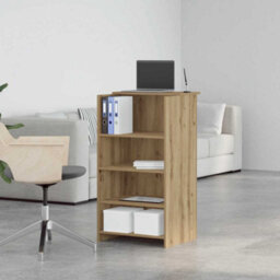 Berkfield Reception Desk Artisan Oak 55X50X103.5 Cm Engineered Wood - thumbnail 4