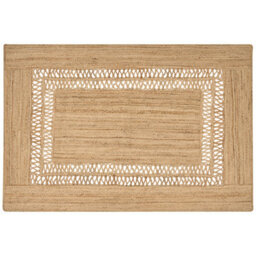 Beliani Rug Yenikoy Beige 200 X 300 Cm Jute - thumbnail 4