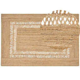 Beliani Rug Yenikoy Beige 200 X 300 Cm Jute - thumbnail 1