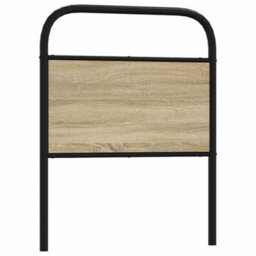 Berkfield Headboard Sonoma Oak 80 Cm Steel And Engineered Wood - thumbnail 1