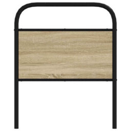 Berkfield Headboard Sonoma Oak 80 Cm Steel And Engineered Wood - thumbnail 3