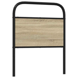 Berkfield Headboard Sonoma Oak 80 Cm Steel And Engineered Wood - thumbnail 5
