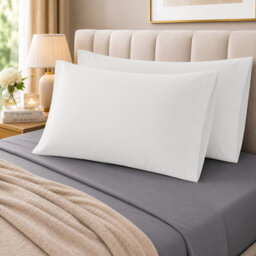 Moonlight Bedding Pillowcase Pack Of 4-Envelope Closure Super Soft Brushed Microfiber House Wife Pillow Cover,(White,50X75 Cm) - thumbnail 8