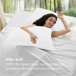 Moonlight Bedding Pillowcase Pack Of 4-Envelope Closure Super Soft Brushed Microfiber House Wife Pillow Cover,(White,50X75 Cm) - thumbnail 4