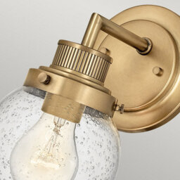 Luminosa Lighting Luminosa Hinkley Poppy Bathroom Wall Lamp Heritage Brass, Ip44 - thumbnail 2