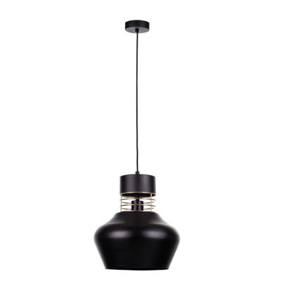 Luminosa Lighting Luminosa Moyo Dome Pendant Ceiling Light Gold, 29Cm, 1X E27