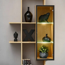 Arte Leo Entertainment Unit Arctic Grey Oak Cremona With Led For Tvs Up To 70In - thumbnail 6