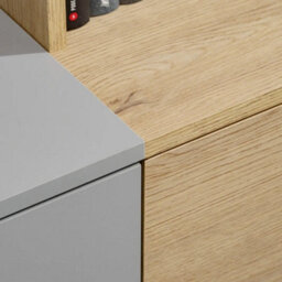 Arte Leo Entertainment Unit Arctic Grey Oak Cremona With Led For Tvs Up To 70In - thumbnail 7
