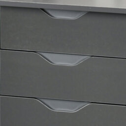 Homcom Computer Desk W/ Drawers Modern Writing Workstation For Home Office Grey - thumbnail 7