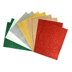 Trimits Glitter Acrylic Felt - 30X23Cm, Assorted Christmas Colours, 12 Pieces, Ideal For Festive Crafts & Decorations - thumbnail 1