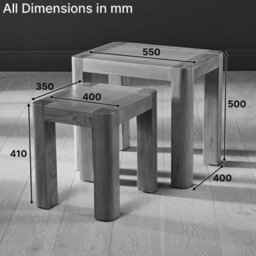 The Furniture Market Soho Oak Nest Of 2 Side Table Set - thumbnail 9