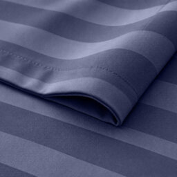 Moonlight Bedding Pillow Cover Set Of 8 Satin Stripe Pattern Microfiber Pillowcases Envelope Closure Bed Pillow Cover(Washed Blue) - thumbnail 5