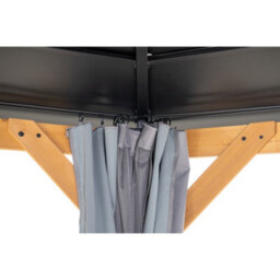 Sunjoy Curtain For Wooden Gazebo -395Cm X 395Cm, Suitable For A102007903 - thumbnail 3
