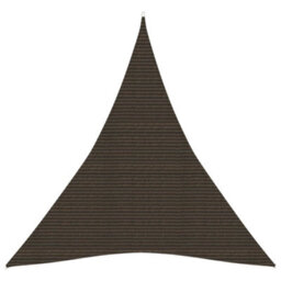 Berkfield Sunshade Sail 160 G/m2 Brown 5X6X6 M Hdpe - thumbnail 1