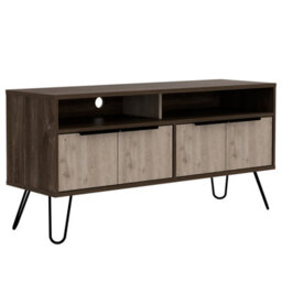 Core Products Nevada Wide Screen Tv Unit With 4 Doors - Smoked Oak, H60.6Cm X W123.5Cm X D38.6Cm - thumbnail 3