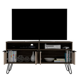 Core Products Nevada Wide Screen Tv Unit With 4 Doors - Smoked Oak, H60.6Cm X W123.5Cm X D38.6Cm - thumbnail 4