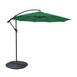 Sundaze 3M Green Garden Cantilever Banana Parasol Umbrella Crank Hanging Patio With Base Weights - thumbnail 2