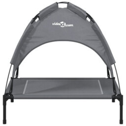 Walplus Dog Bed With Canopy Anthracite Oxford Fabric And Steel - thumbnail 4