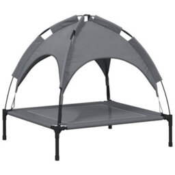 Walplus Dog Bed With Canopy Anthracite Oxford Fabric And Steel - thumbnail 6