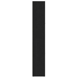Berkfield Bathroom Cabinet Black Oak 30X30X183.5 Cm Engineered Wood - thumbnail 7