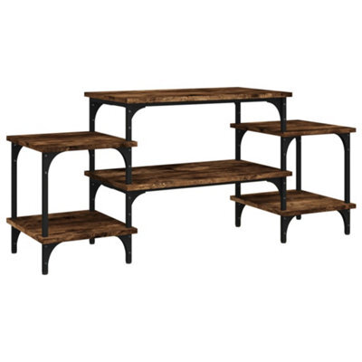 Berkfield Durable Tv Cabinet Smoked Oak 117X35X52 Cm Engineered Wood - image 1