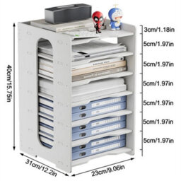7 Layer Office Filing Organizer Holder A4 Document Storage File Rack - thumbnail 2