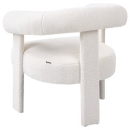 Beliani Armchair Ilbro Boucle Off-White - thumbnail 6