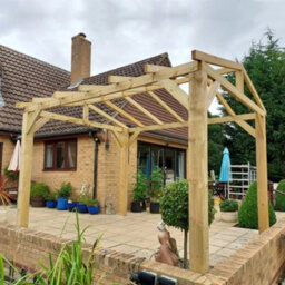 "NLC(DRIFFIELD)LIMITED Nlc Wooden Frame Only Gazebo 3.6M X 3.6M (11'10"" X 11'10"") With Tanalised Timber" - thumbnail 5