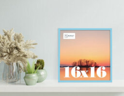 16X16 Light Blue Picture Frame (40.6 X 40.6Cm) Poster, Photo, Artwork, Gallery Wall Or Print - thumbnail 2