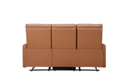 Dorel Lugo  3 Seater Sofa With 2 Manual Recliner In Cognac Pu - thumbnail 6