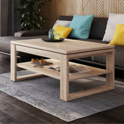 Heze Furniture Nuo Lift Top Coffee Table Contemporary Style - Sonoma Oak - thumbnail 1