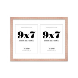 16X12 Inch 2 Opening Photo Collage Frame, Display Two 9X7 Inch Photos, Multi Aperture Family Picture Frame, Bronze - thumbnail 2
