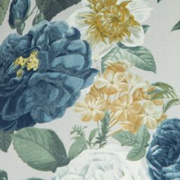 Evelyn Blue & Cream Floral Tapered Lamp Shade (D)25Cm - thumbnail 5