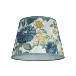 Evelyn Blue & Cream Floral Tapered Lamp Shade (D)25Cm - thumbnail 2
