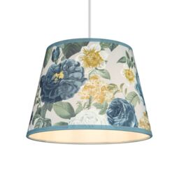 Evelyn Blue & Cream Floral Tapered Lamp Shade (D)25Cm - thumbnail 3