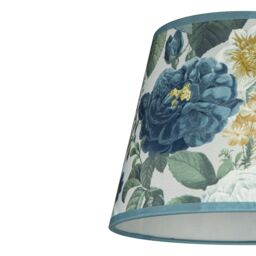 Evelyn Blue & Cream Floral Tapered Lamp Shade (D)25Cm - thumbnail 4