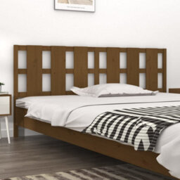 Berkfield Bed Headboard Honey Brown 205.5X4X100 Cm Solid Wood Pine