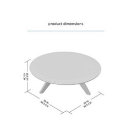 MH London Marcel Solid Wood Round Coffee Table - Walnut - thumbnail 7