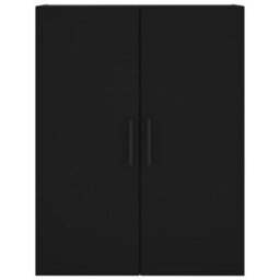 Berkfield Wall Mounted Cabinets 2 Pcs Black 69.5X34X90 Cm - thumbnail 6