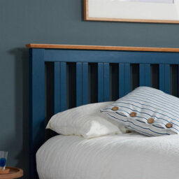 Single Navy Blue Ottomam Bed 3Ft Storage Bed Frame Birlea Phoenix - thumbnail 3