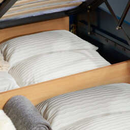 Single Navy Blue Ottomam Bed 3Ft Storage Bed Frame Birlea Phoenix - thumbnail 6