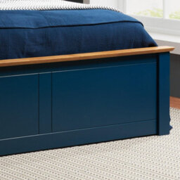 Single Navy Blue Ottomam Bed 3Ft Storage Bed Frame Birlea Phoenix - thumbnail 5