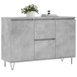 Vidaxl Sideboard Concrete Grey 101.5X35X70 Cm Engineered Wood - thumbnail 3