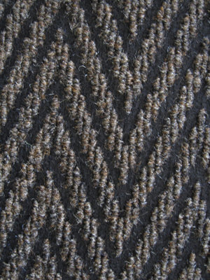 Super Magnum & Magnus Entrance Matting By Remland (Chevron Brown & Black, 1M X 2M) - image 1