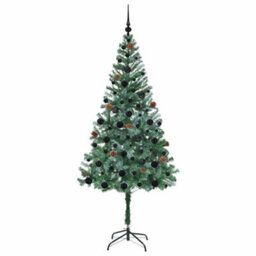 Vidaxl Artificial Christmas Tree With Stand Green 180 Cm Pvc And Steel - thumbnail 4