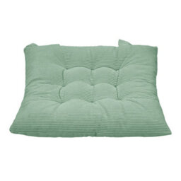 Living And Home Corduroy Set Of 4 Comfortable Square Chair Cushions Seat Pad Indoor And Outdoor Green 40Cm(W) X 40Cm(D) - thumbnail 6